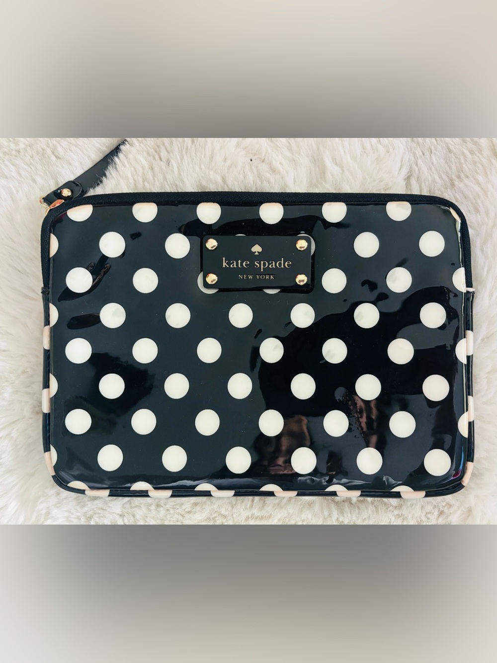 Kate Spade Black Polka Dot iPad Sleeve